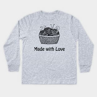 Yarn - Made with Love Kids Long Sleeve T-Shirt